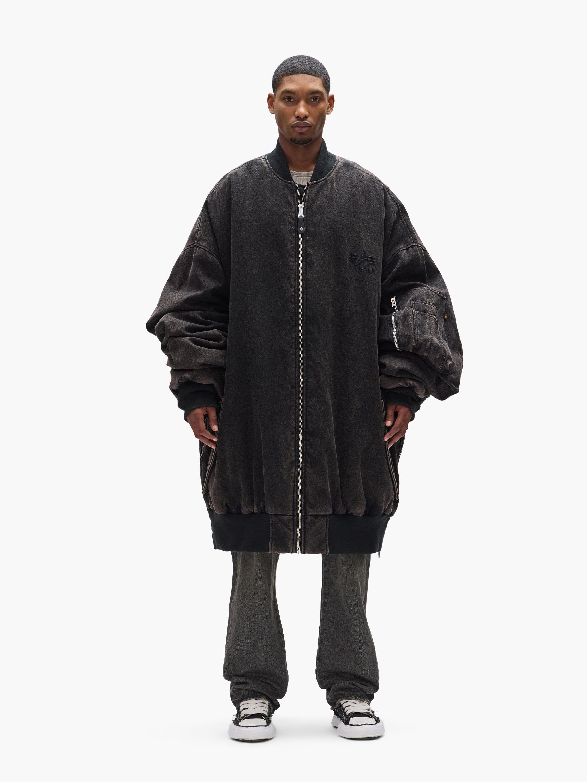 PURPLE X ALPHA GIANT BOMBER COLLAB Alpha Industries 