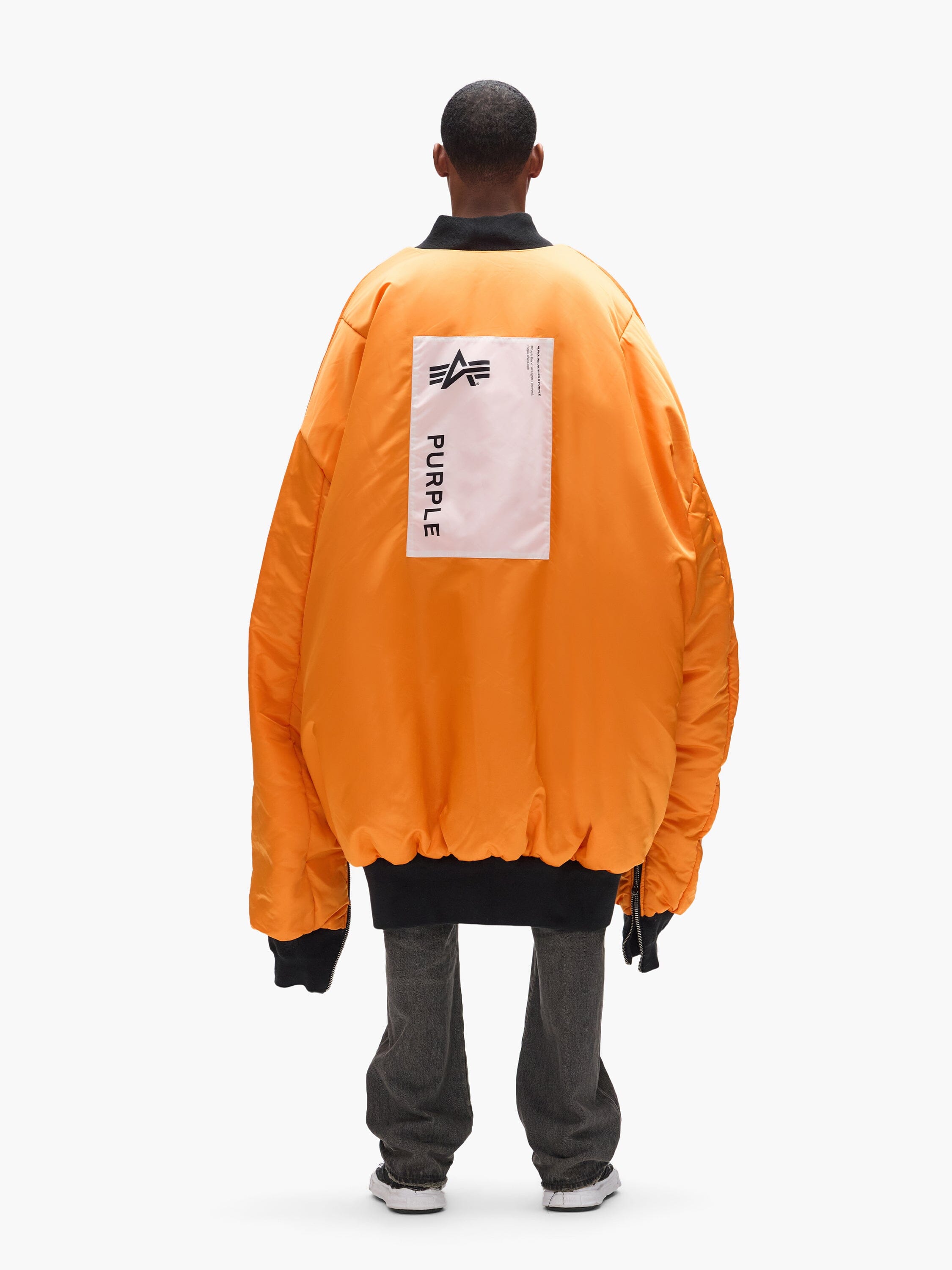 PURPLE X ALPHA GIANT BOMBER COLLAB Alpha Industries 