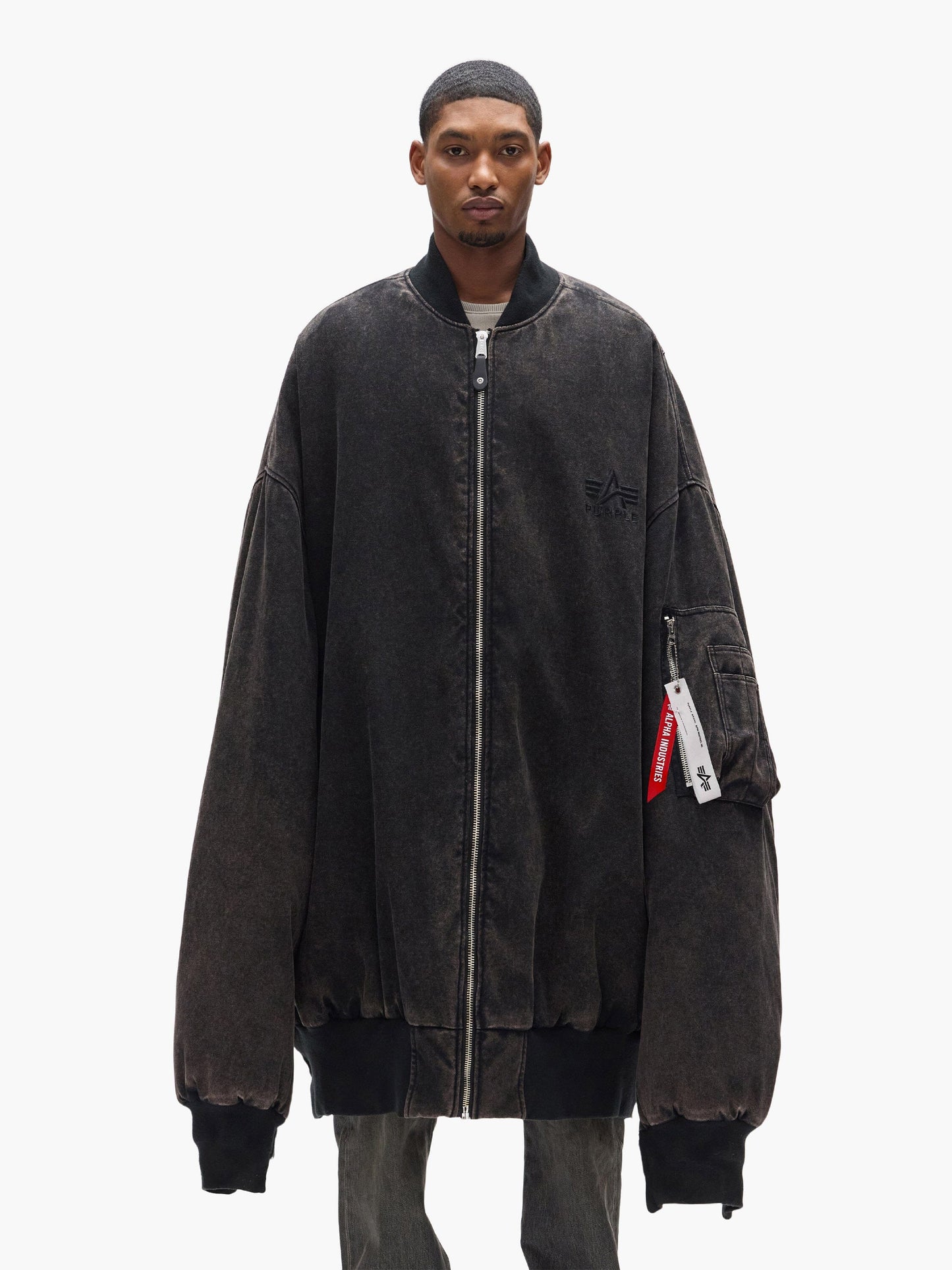 PURPLE X ALPHA GIANT BOMBER COLLAB Alpha Industries 