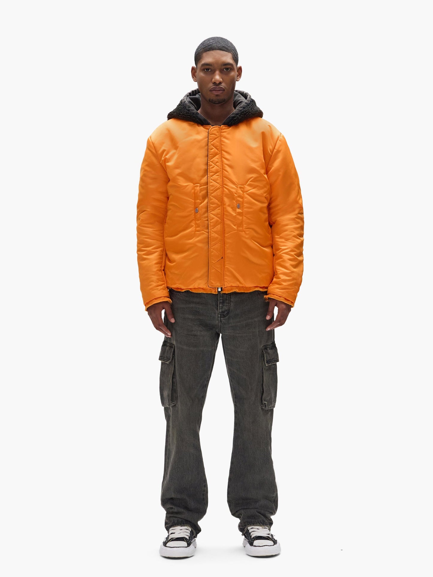 PURPLE X ALPHA HOODED BOMBER COLLAB Alpha Industries 