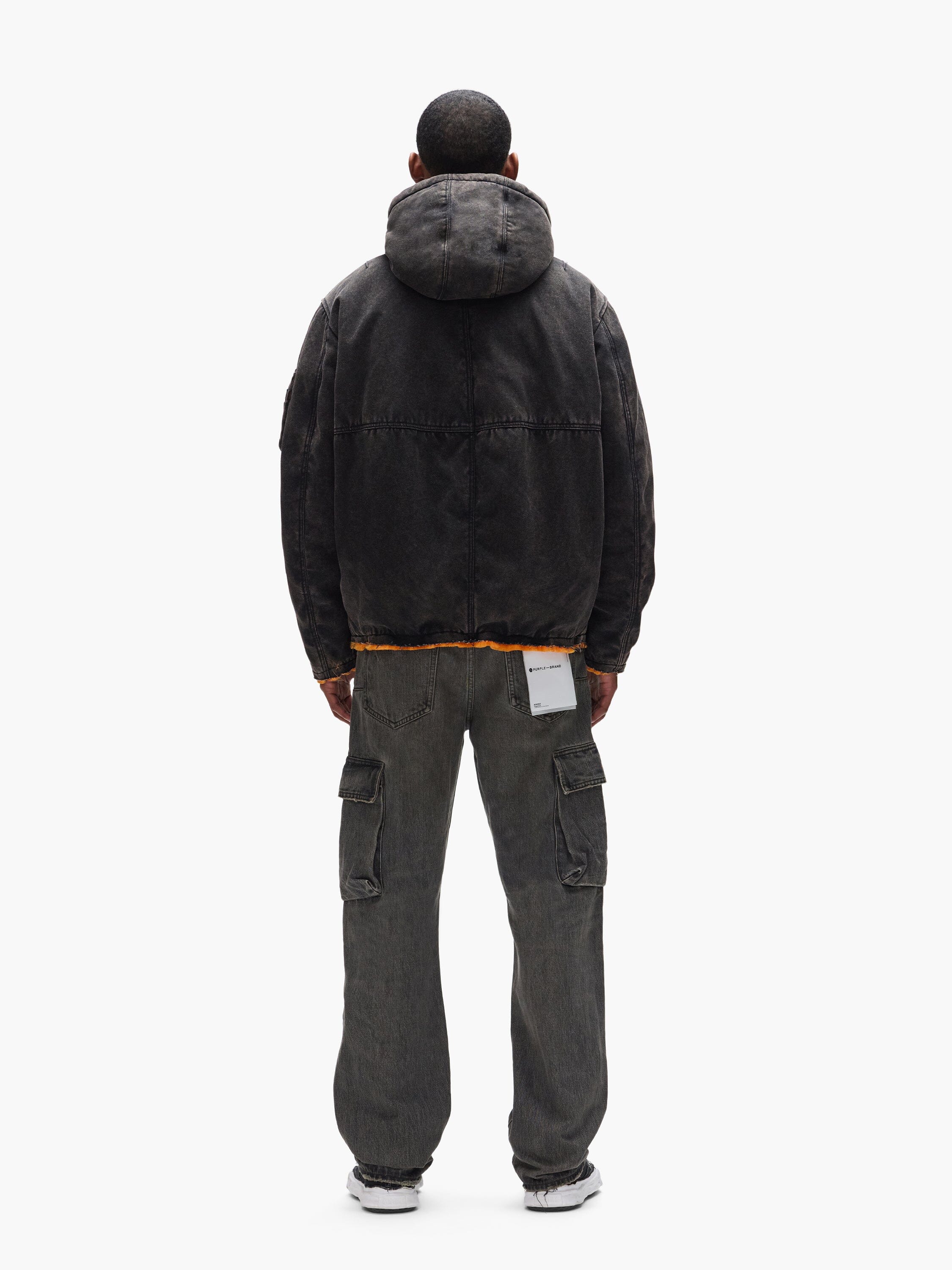 PURPLE X ALPHA HOODED BOMBER COLLAB Alpha Industries 