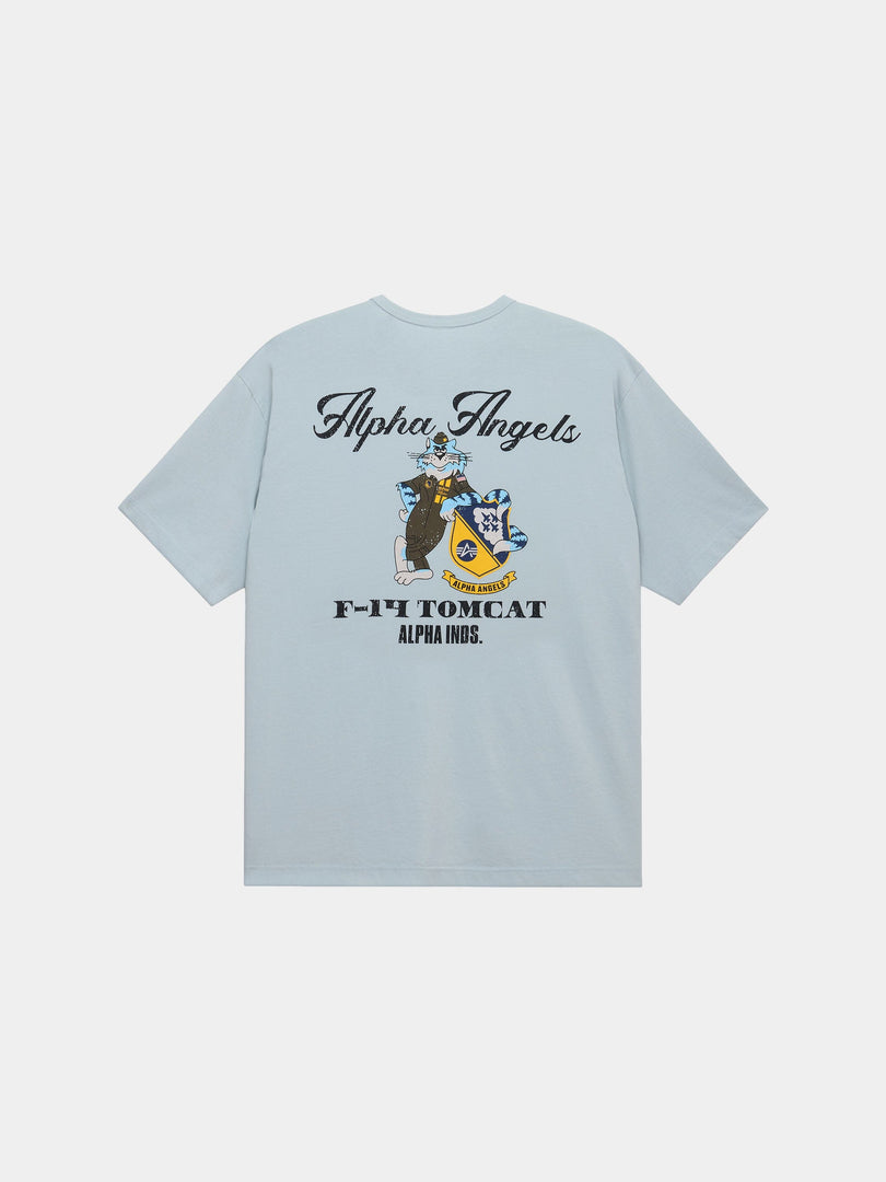 RELAXED ALPHA ANGELS TEE TOPS Alpha Industries MIST XS 