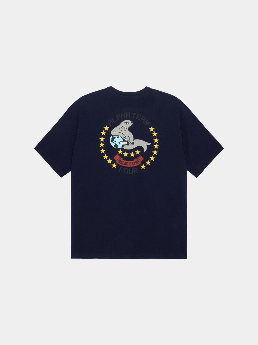 RELAXED ALPHA SEAL TEE TOPS Alpha Industries 