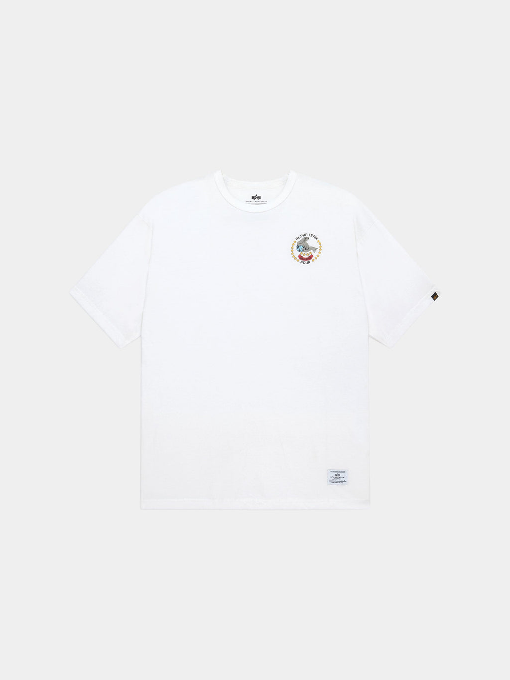 RELAXED ALPHA SEAL TEE TOPS Alpha Industries WHITE XS 