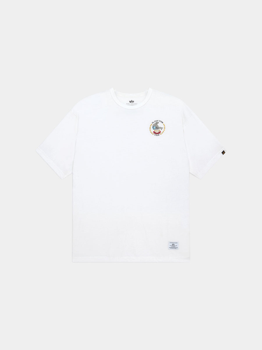 RELAXED ALPHA SEAL TEE TOPS Alpha Industries WHITE XS 