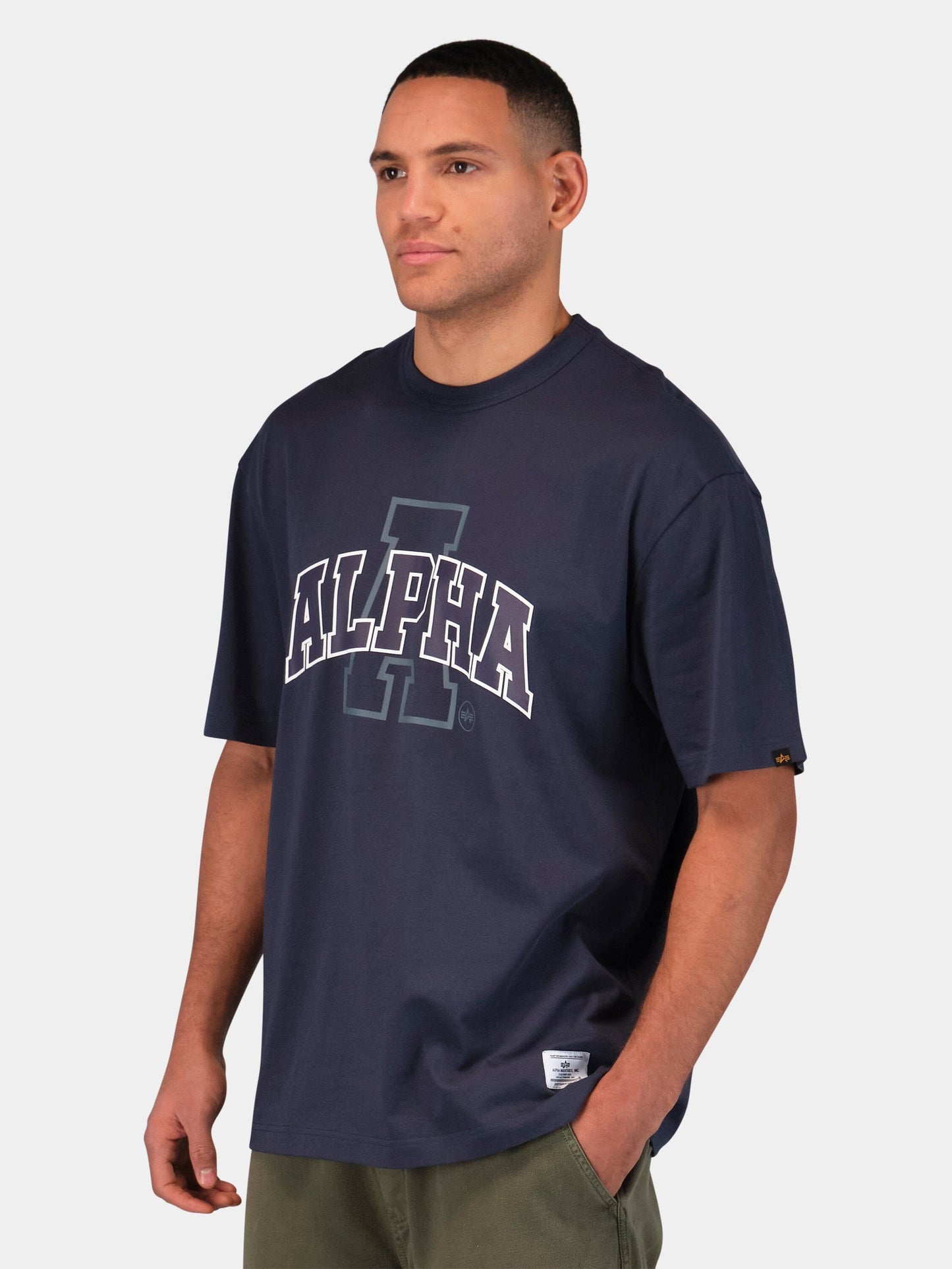 RELAXED COLLEGIATE A TEE TOPS Alpha Industries 