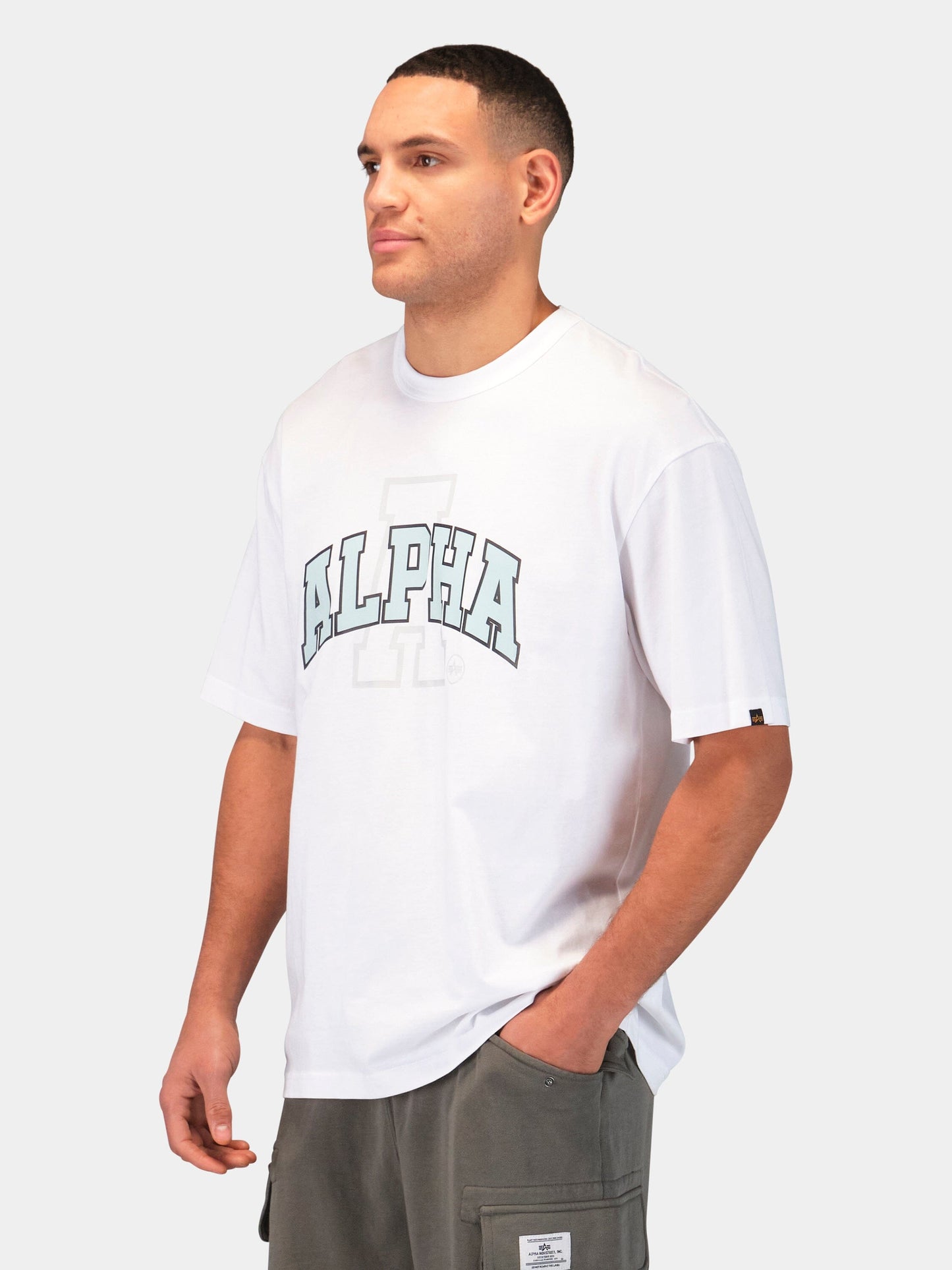 RELAXED COLLEGIATE A TEE TOPS Alpha Industries 