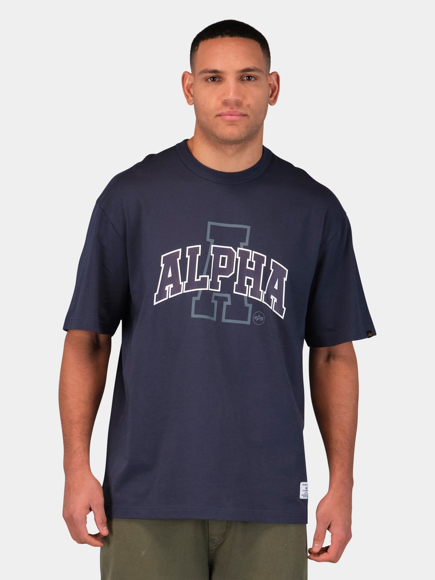 RELAXED COLLEGIATE A TEE TOPS Alpha Industries 