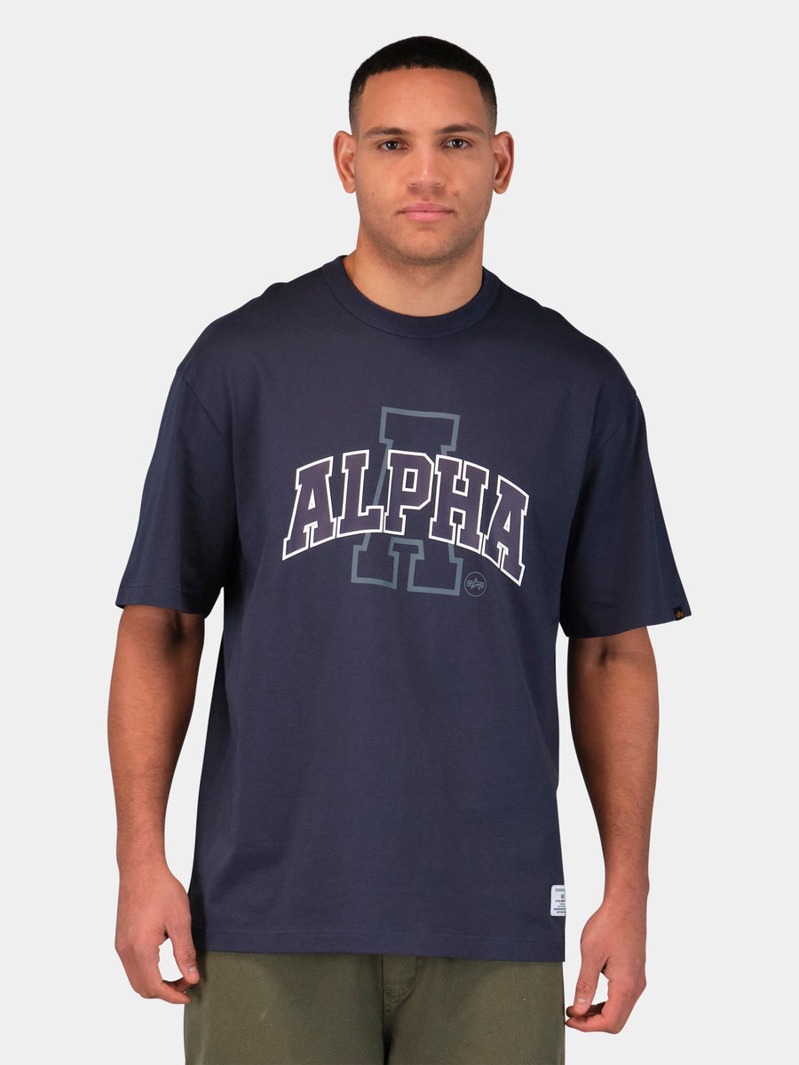 RELAXED COLLEGIATE A TEE TOPS Alpha Industries 