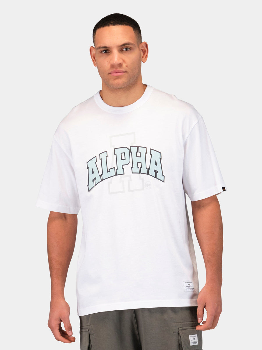 RELAXED COLLEGIATE A TEE TOPS Alpha Industries 
