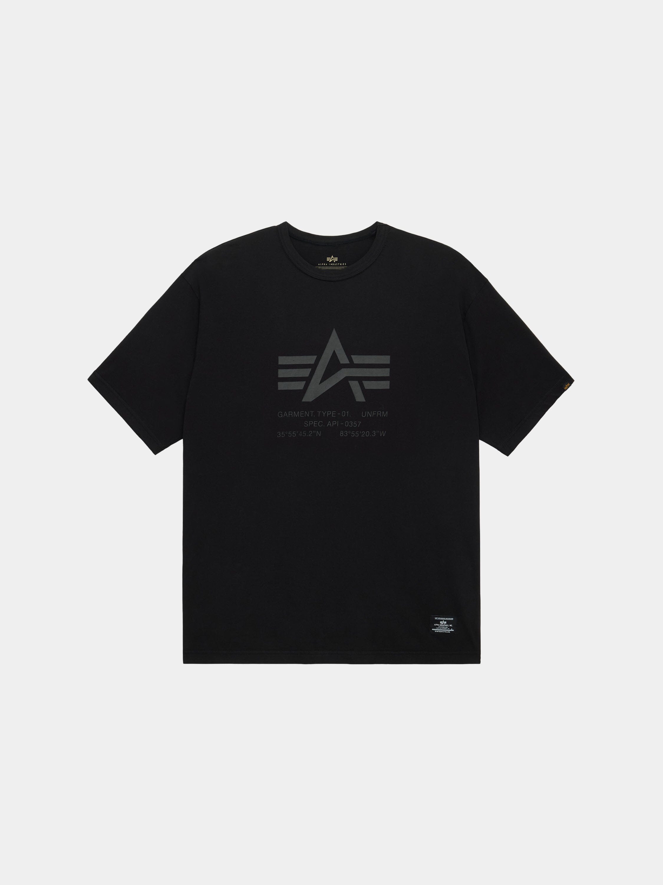 RELAXED COORINDATES TEE TOPS Alpha Industries BLACK XS 
