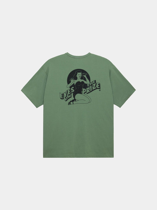 RELAXED EYES ON THE PRIZE TEE TOPS Alpha Industries 