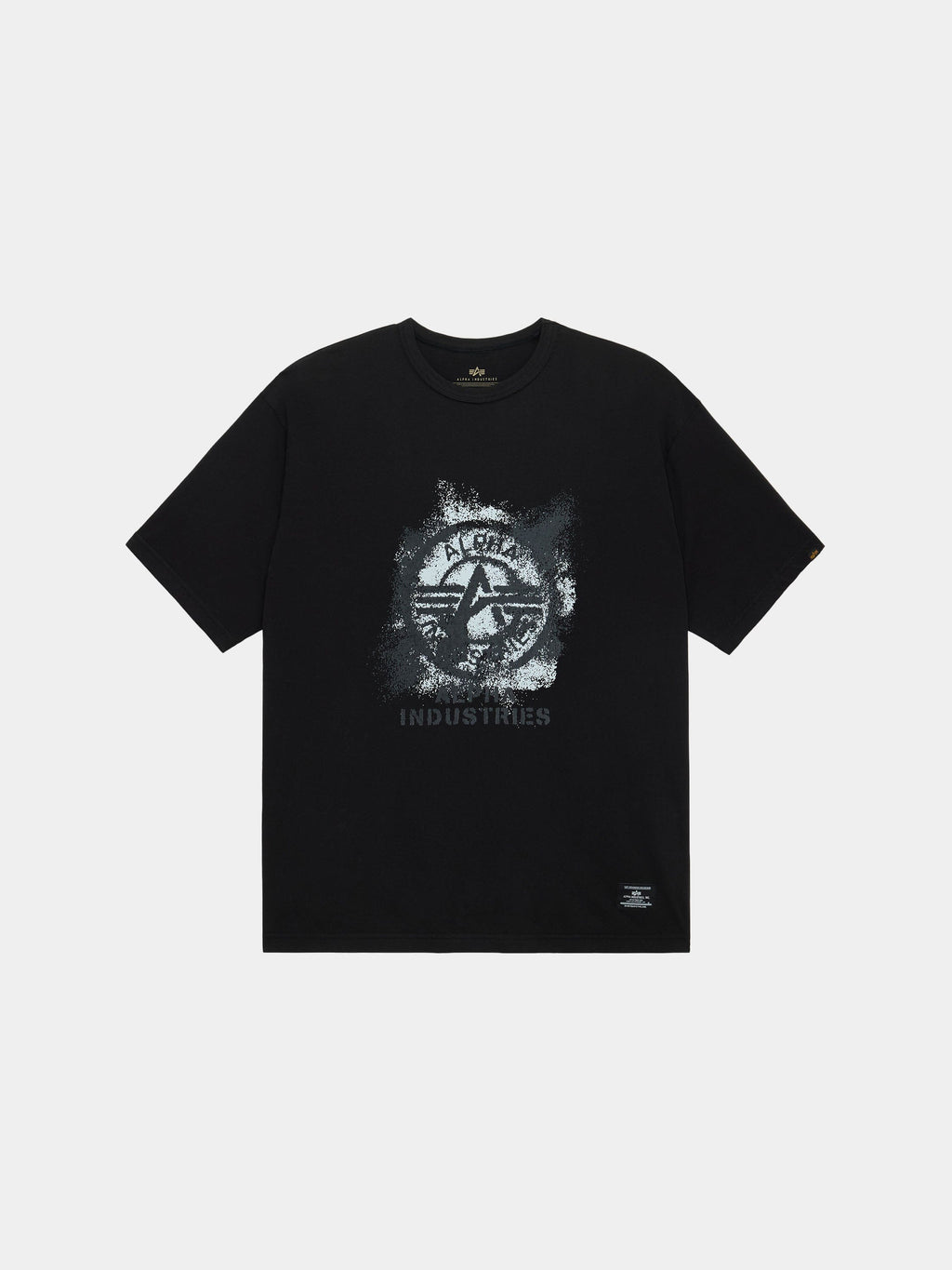 RELAXED FADED PRINT TEE TOPS Alpha Industries BLACK XS 