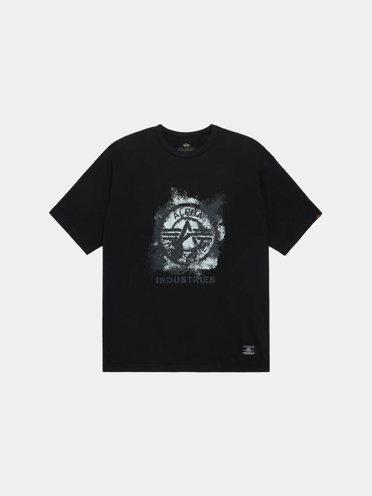 RELAXED FADED PRINT TEE TOPS Alpha Industries BLACK XS 
