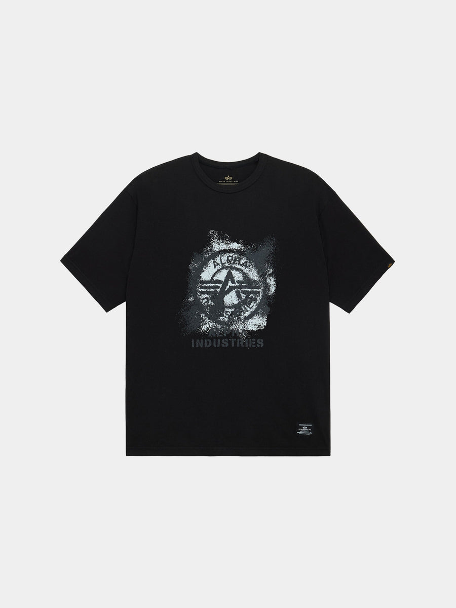 RELAXED FADED PRINT TEE TOPS Alpha Industries BLACK XS 