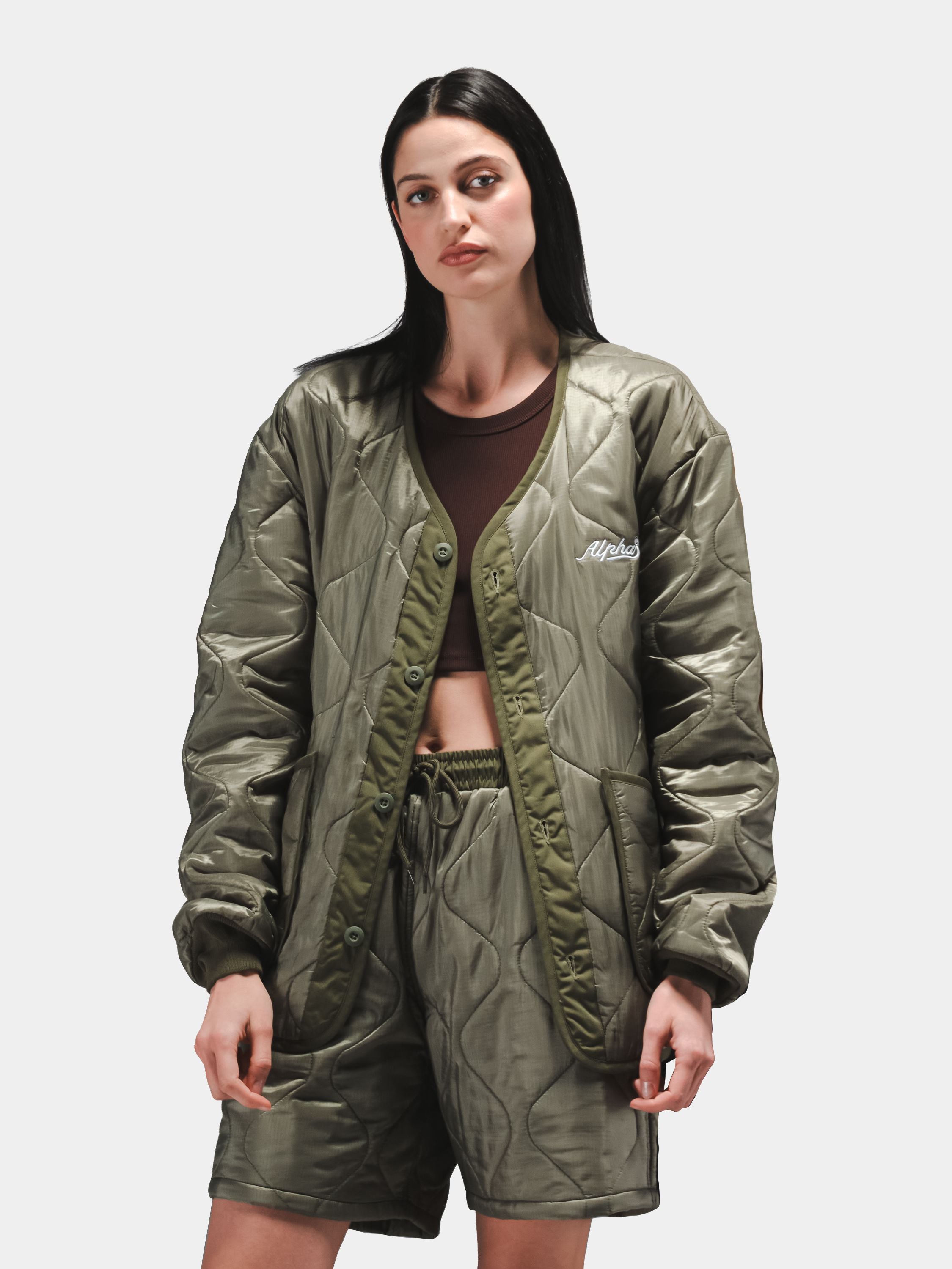 RELAXED QUILTED SHORT BOTTOMS Alpha Industries 