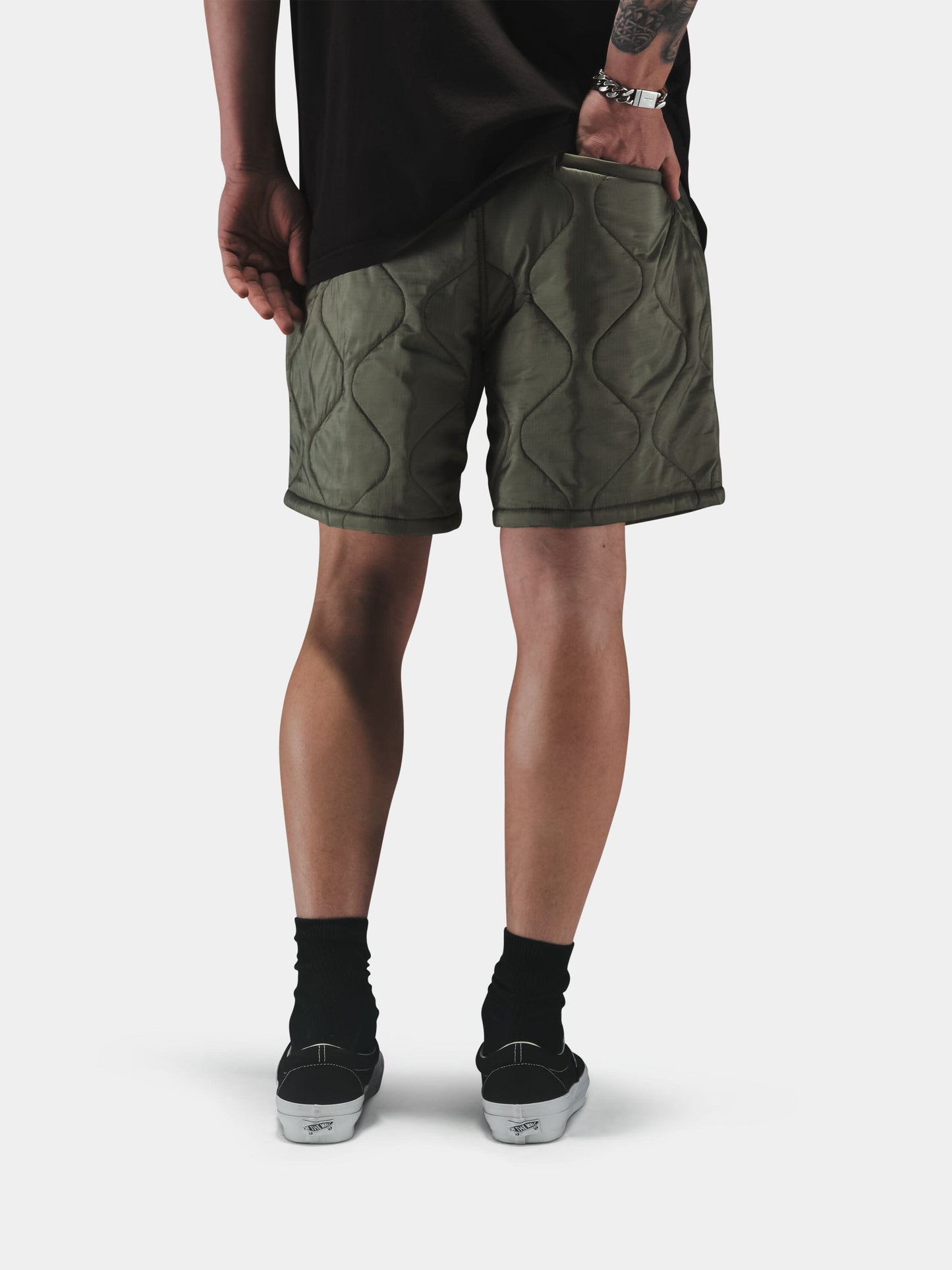 RELAXED QUILTED SHORT BOTTOMS Alpha Industries 