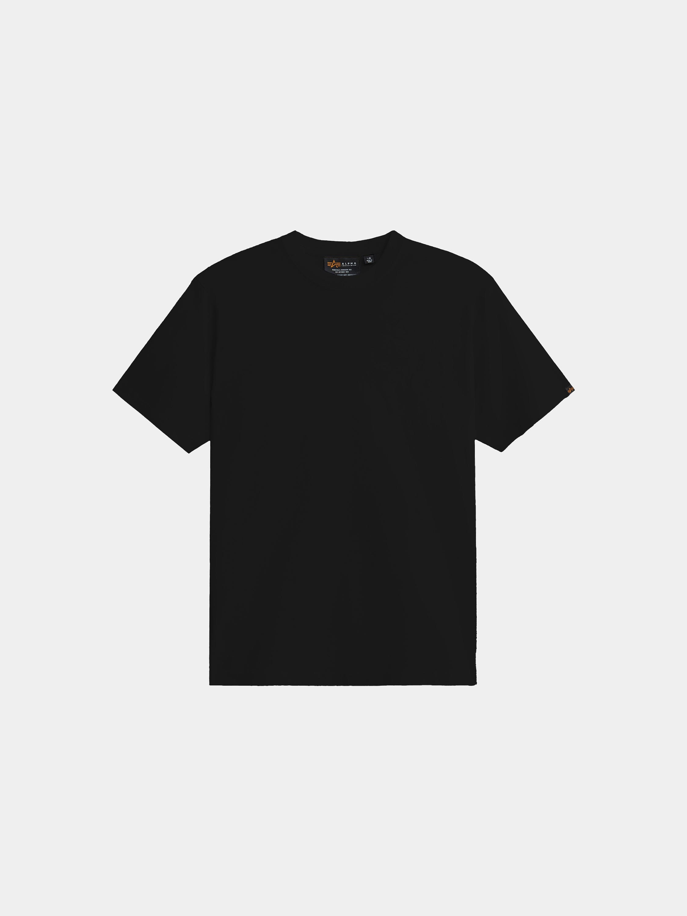 RELAXED SHORT SLEEVE TEE TOPS Alpha Industries BLACK XS 
