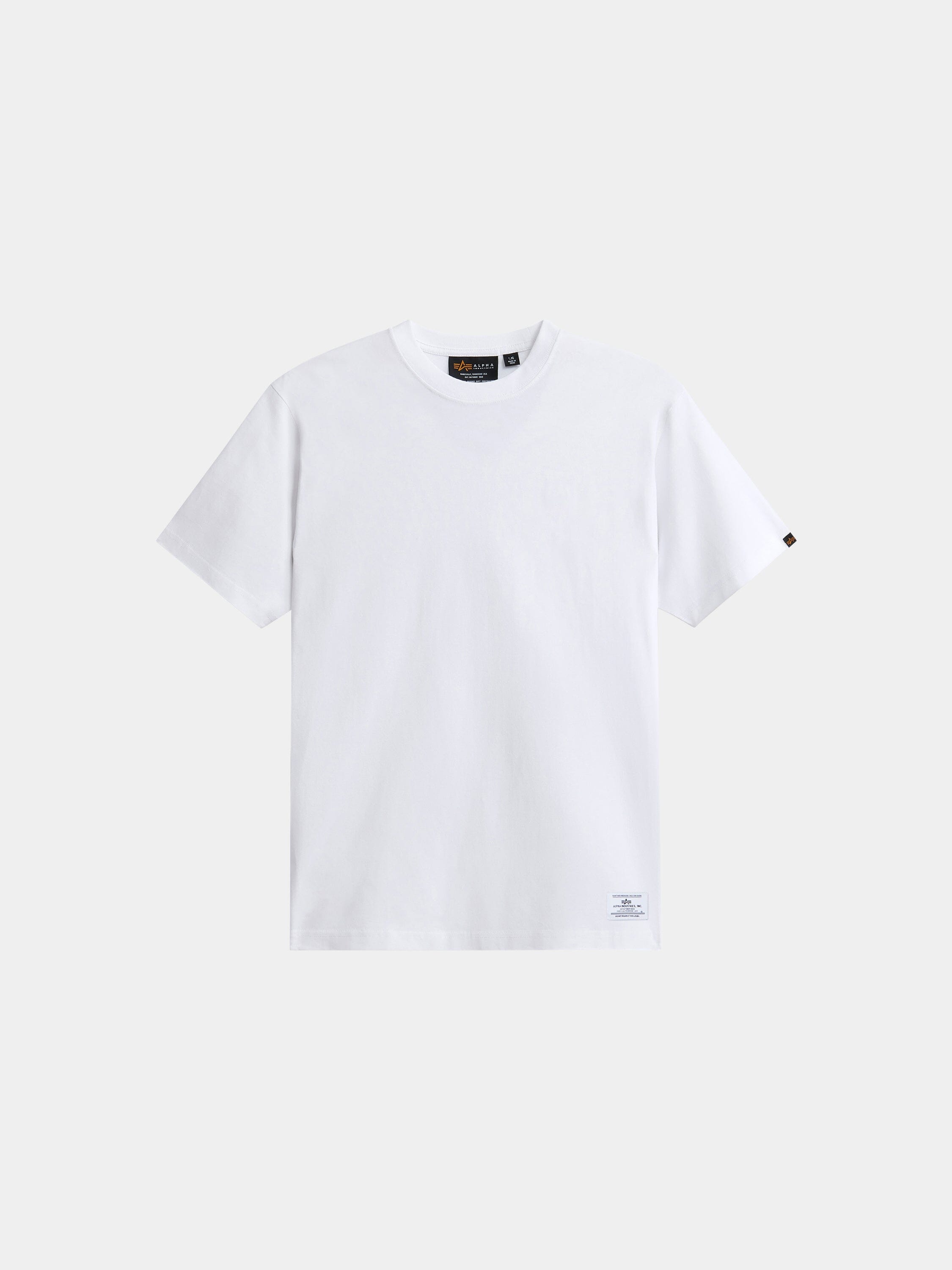 RELAXED SHORT SLEEVE TEE TOPS Alpha Industries WHITE XS 