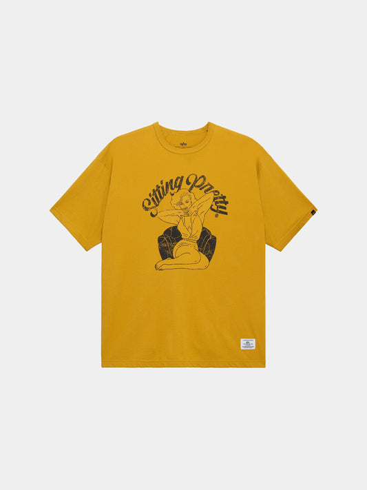 RELAXED SITTING PRETTY TEE TOPS Alpha Industries TUMBLEWEED XS 