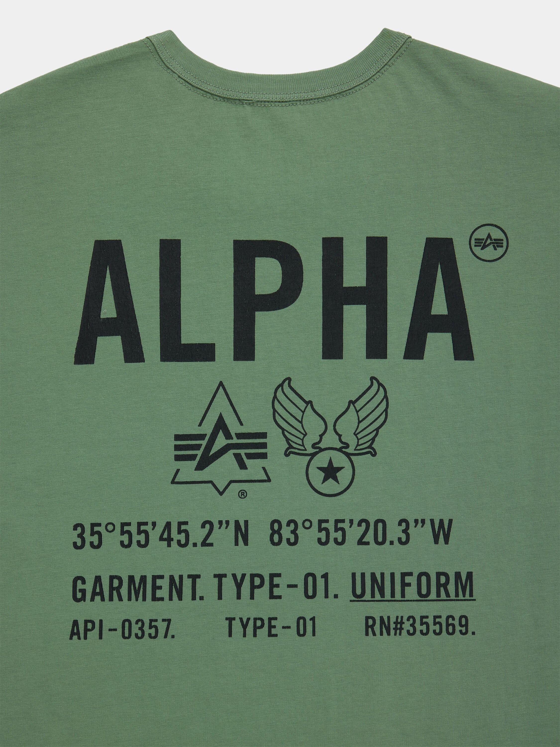 RELAXED UNIFORM TEE TOPS Alpha Industries 