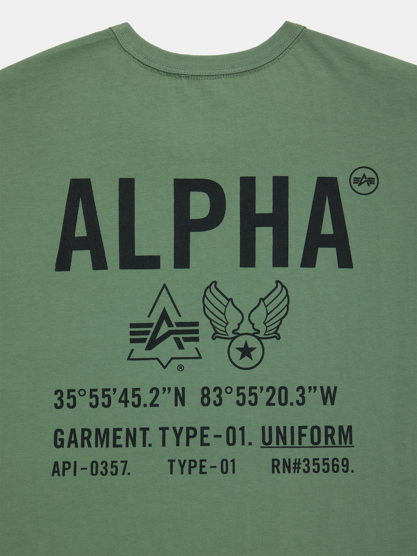 RELAXED UNIFORM TEE TOPS Alpha Industries 