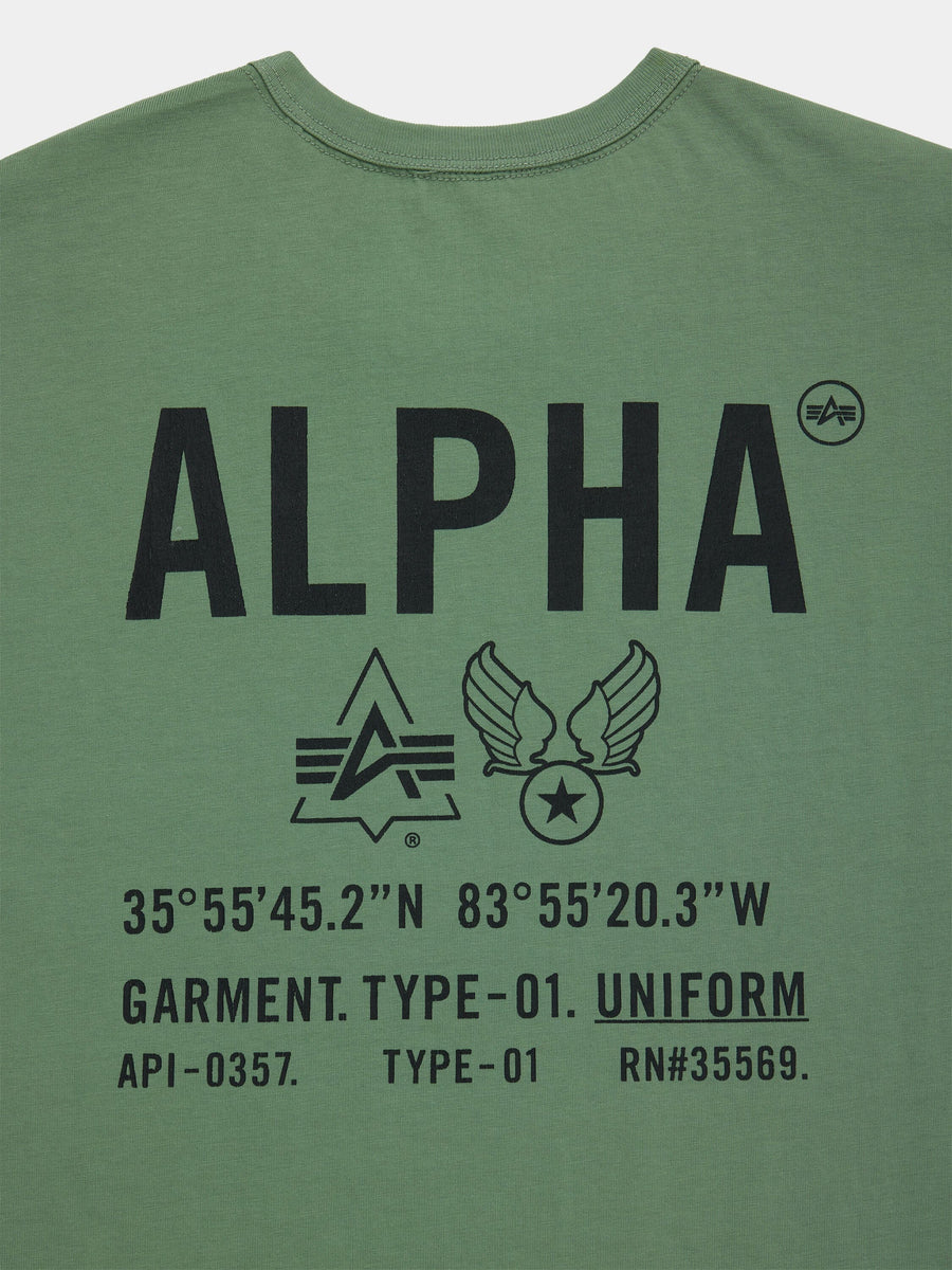 RELAXED UNIFORM TEE TOPS Alpha Industries 