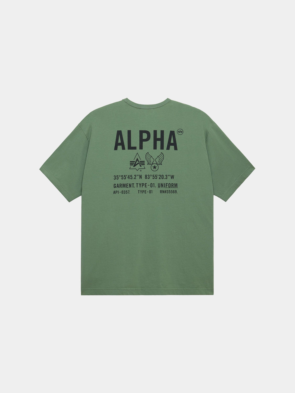 RELAXED UNIFORM TEE TOPS Alpha Industries MOSS XS 