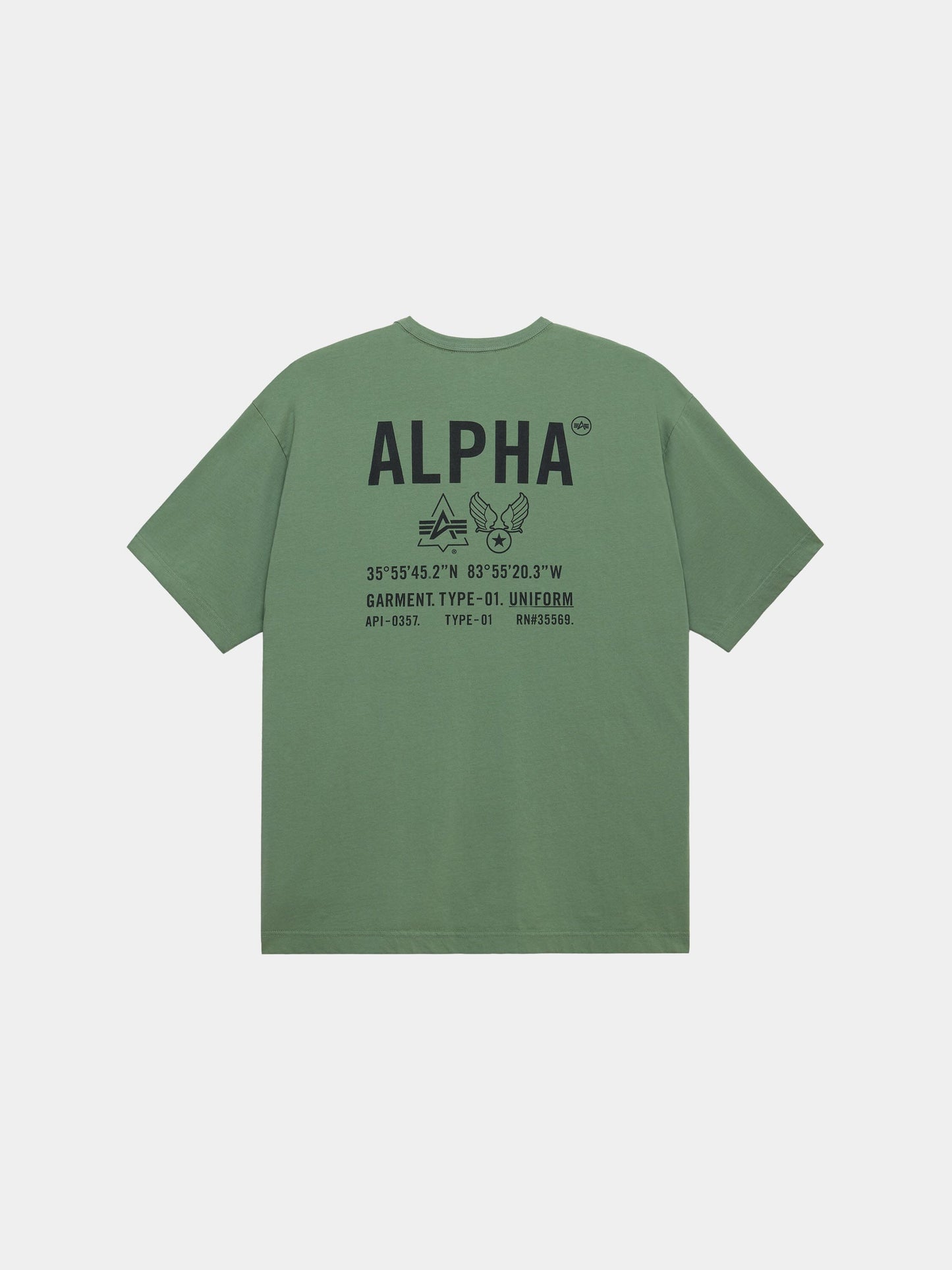 RELAXED UNIFORM TEE TOPS Alpha Industries MOSS XS 
