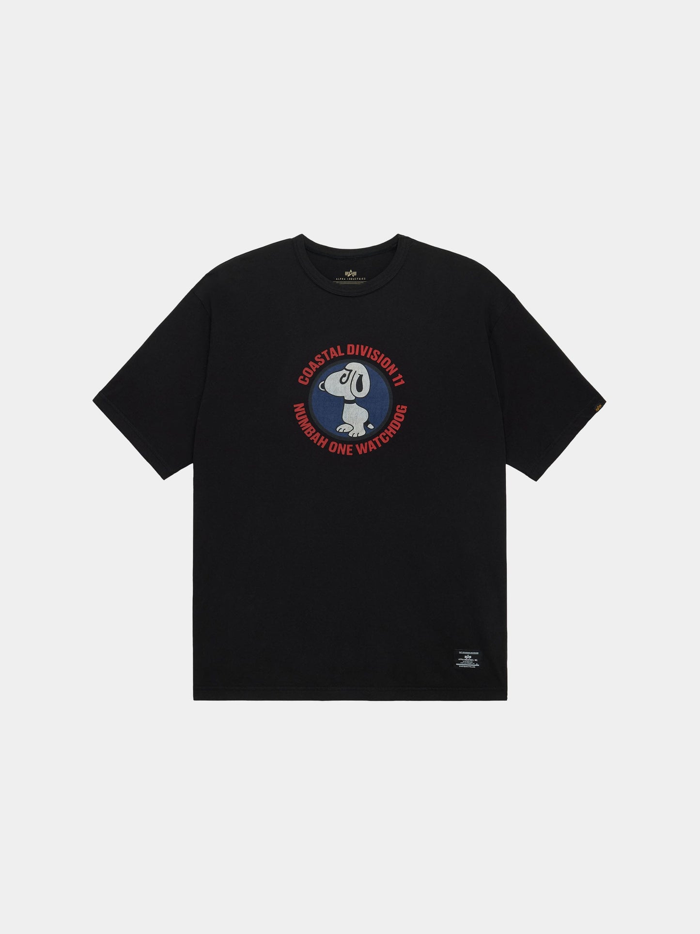 RELAXED WATCH DOG TEE TOPS Alpha Industries BLACK XS 