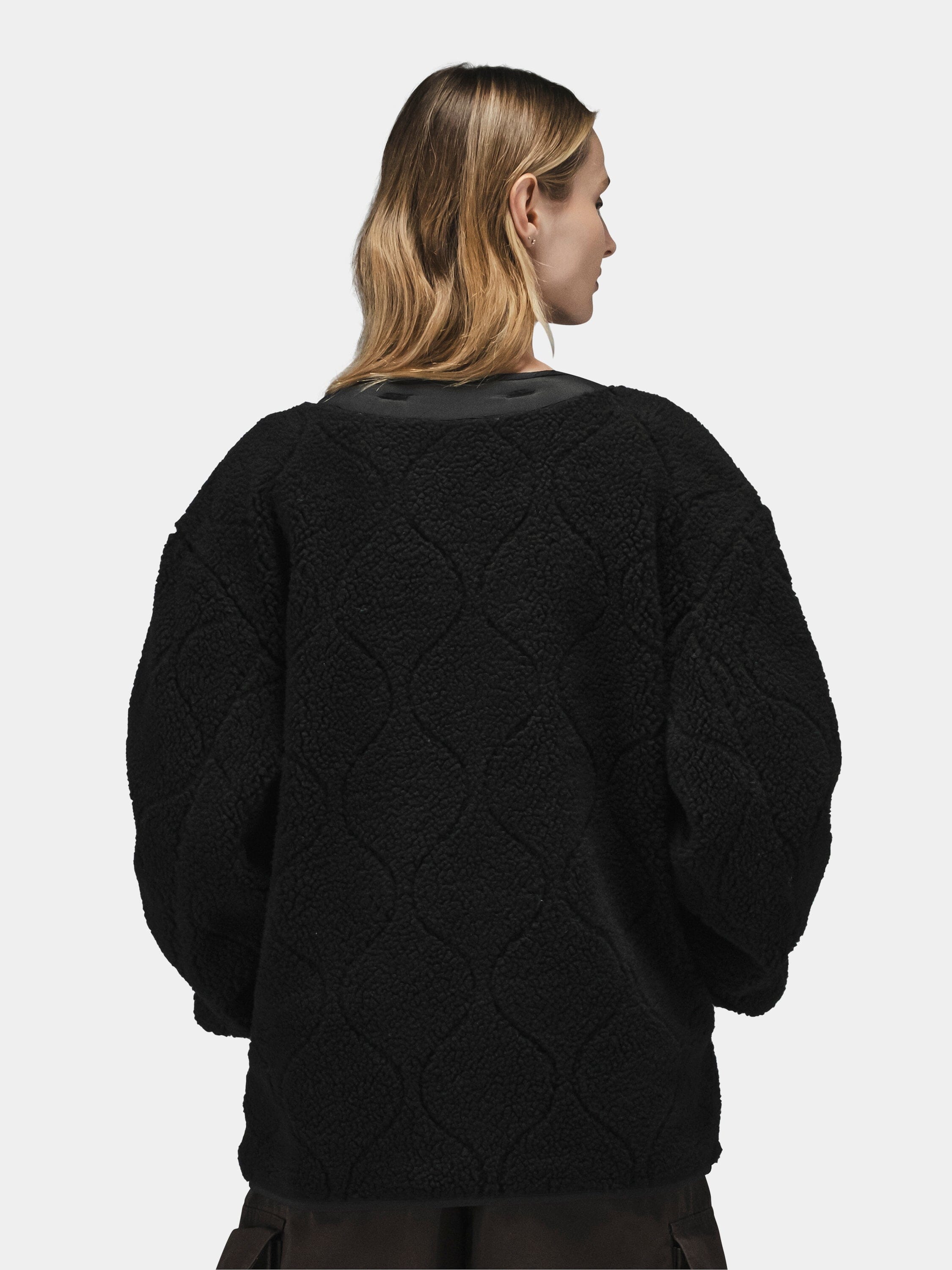 Alpha Industries Reversible M-65 Quilted Liner, dark color, quilted design.