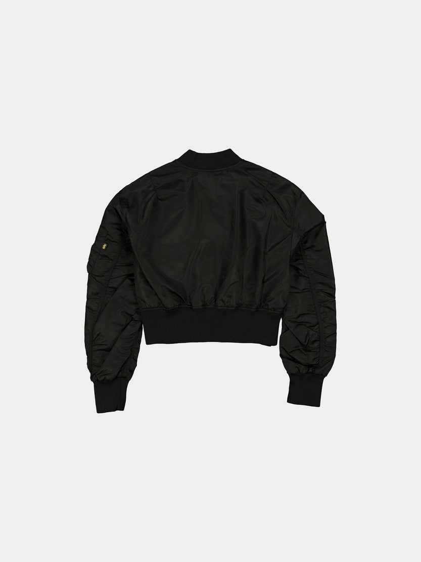 SAN DIEGO PADRES X ALPHA X NEW ERA L-2B CROPPED BOMBER JACKET WOMENS OUTERWEAR Alpha Industries 