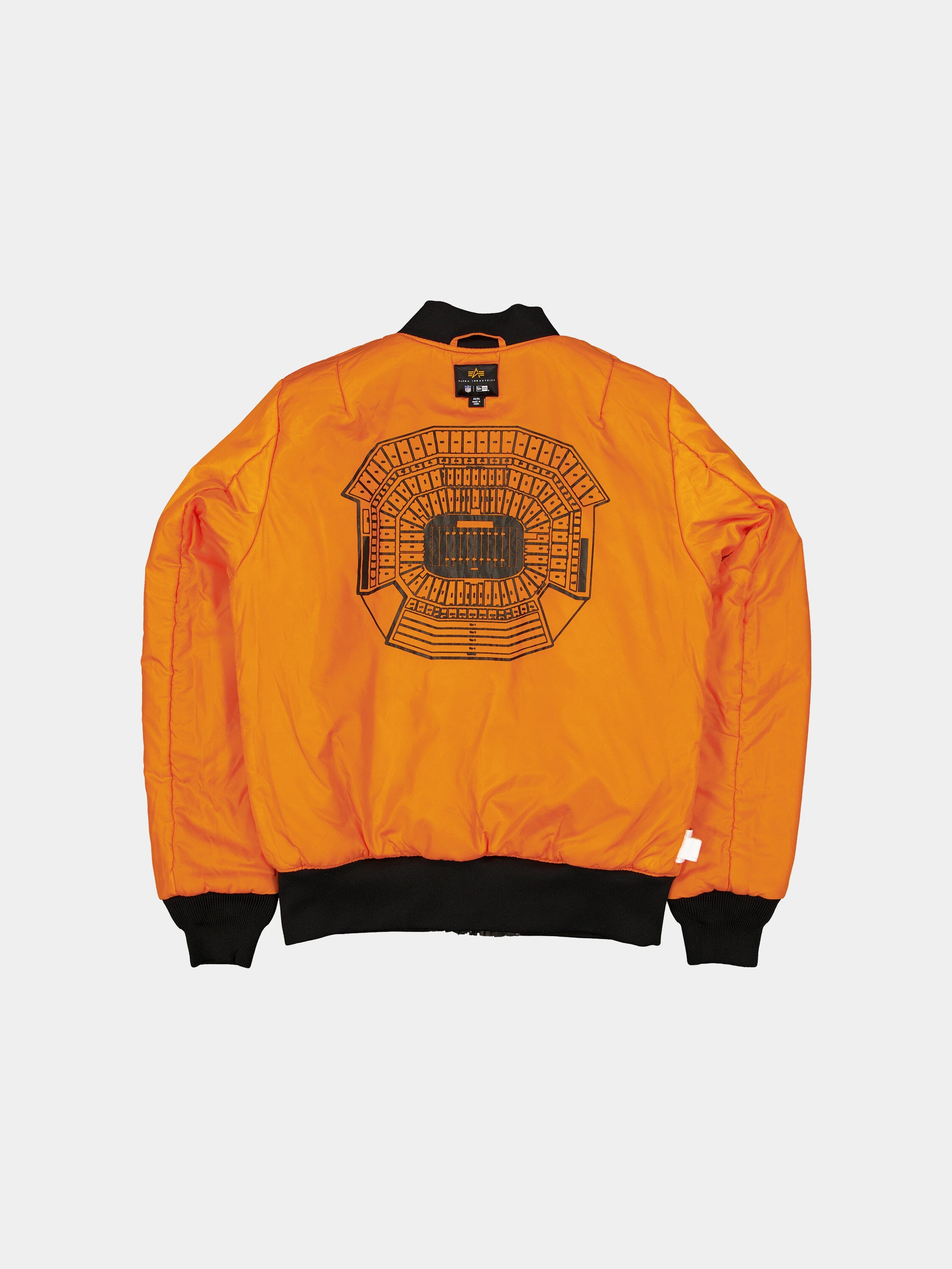 San Francisco 49ers X Alpha X New Era MA-1 Bomber Jacket (Black