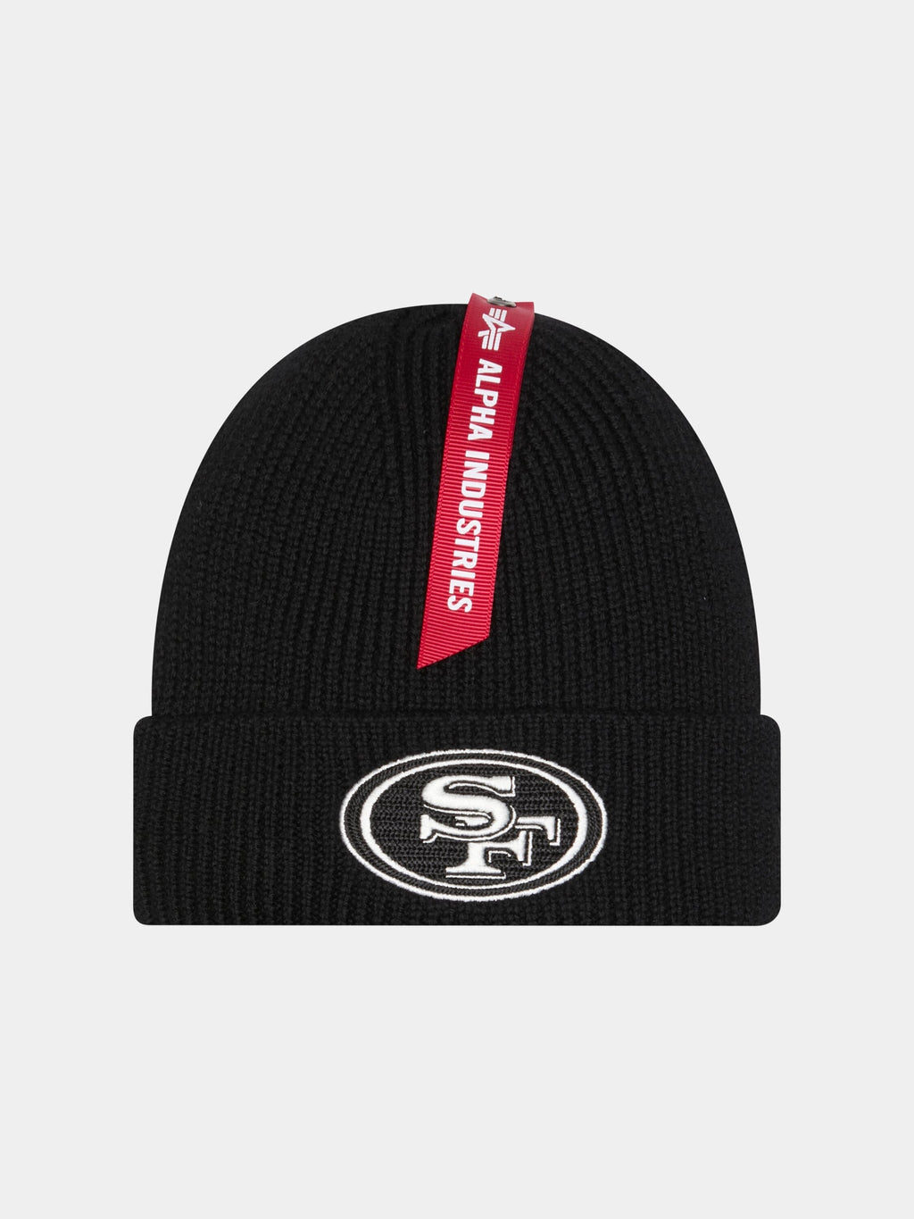 SAN FRANCISCO 49ERS X ALPHA X NEW ERA SHORT CUFF BEANIE ACCESSORY Alpha Industries BLACK O/S 
