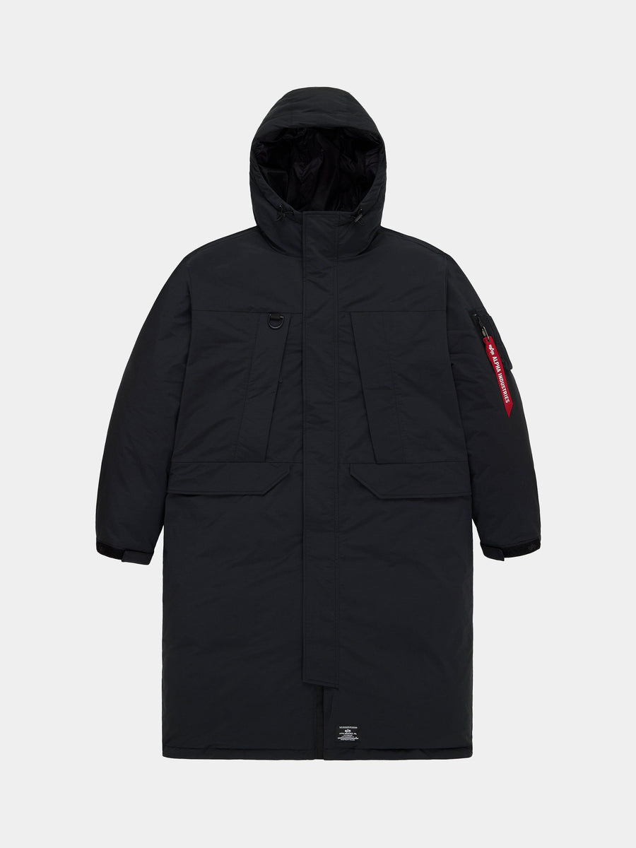 SEAL LONG PUFFER PARKA OUTERWEAR Alpha Industries BLACK XS 
