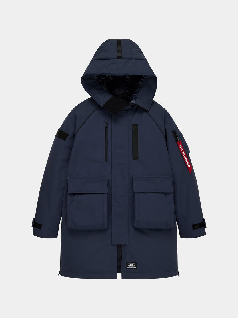 SERGEANT PUFFER PARKA OUTERWEAR Alpha Industries REPLICA BLUE XS 