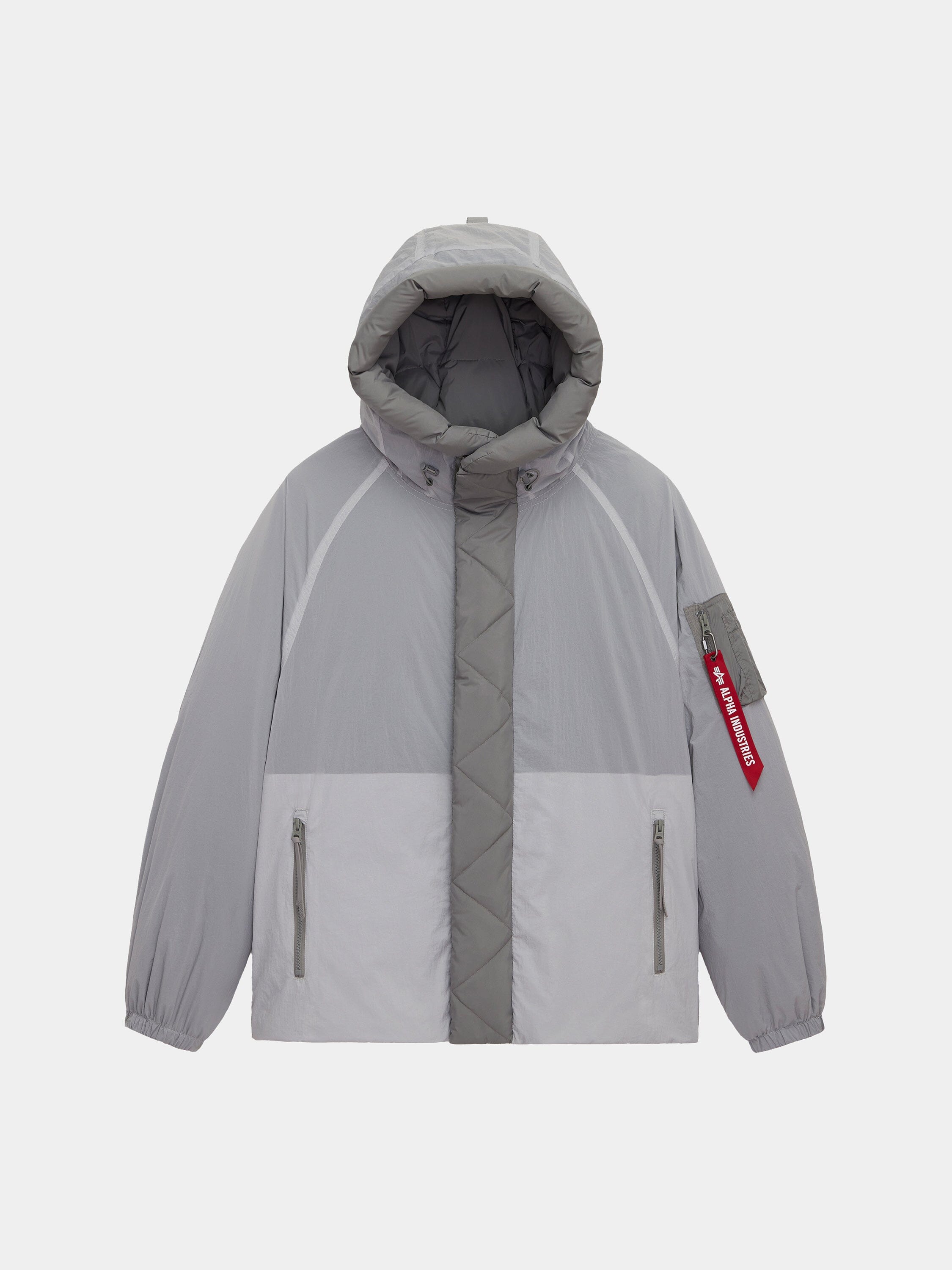 SHEER PUFFER PARKA OUTERWEAR Alpha Industries LIGHT GRAY XS 