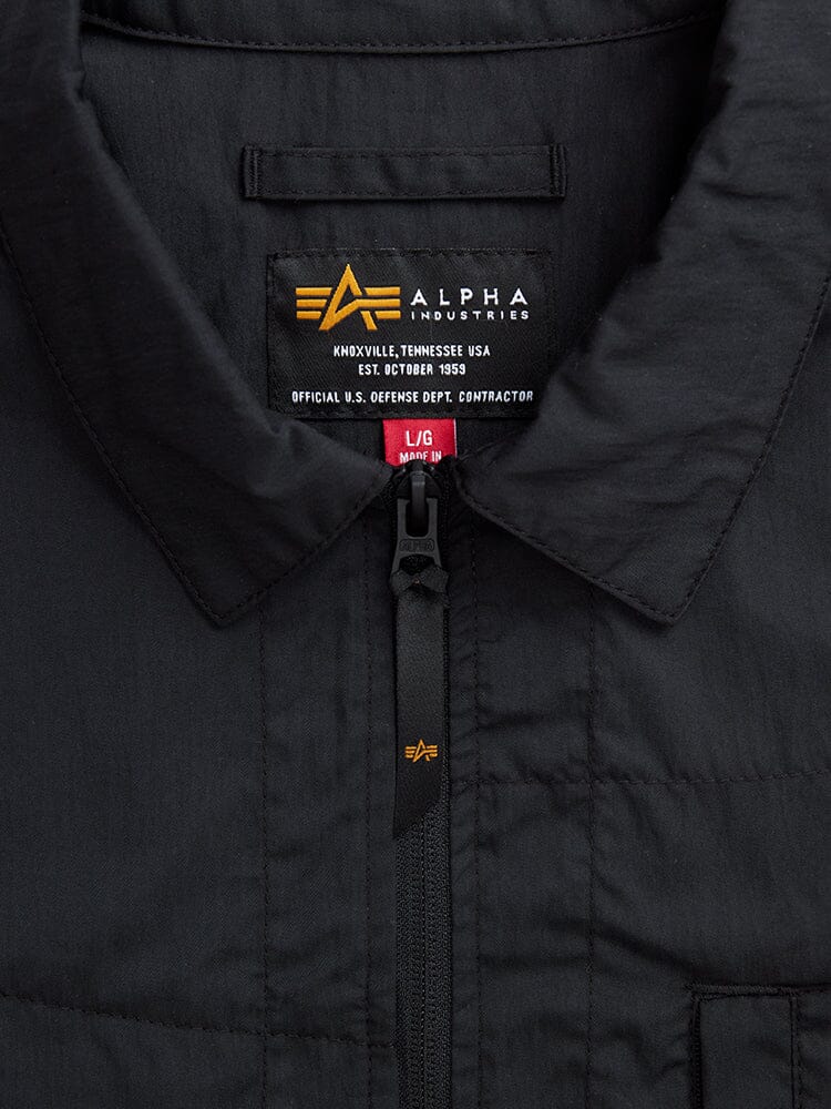 SHORT SLEEVE MULTI POCKET ZIPPERED SHIRT JACKET OUTERWEAR Alpha Industries 