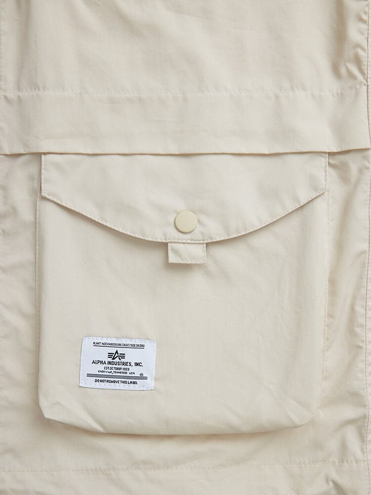 SHORT SLEEVE MULTI POCKET ZIPPERED SHIRT JACKET OUTERWEAR Alpha Industries 