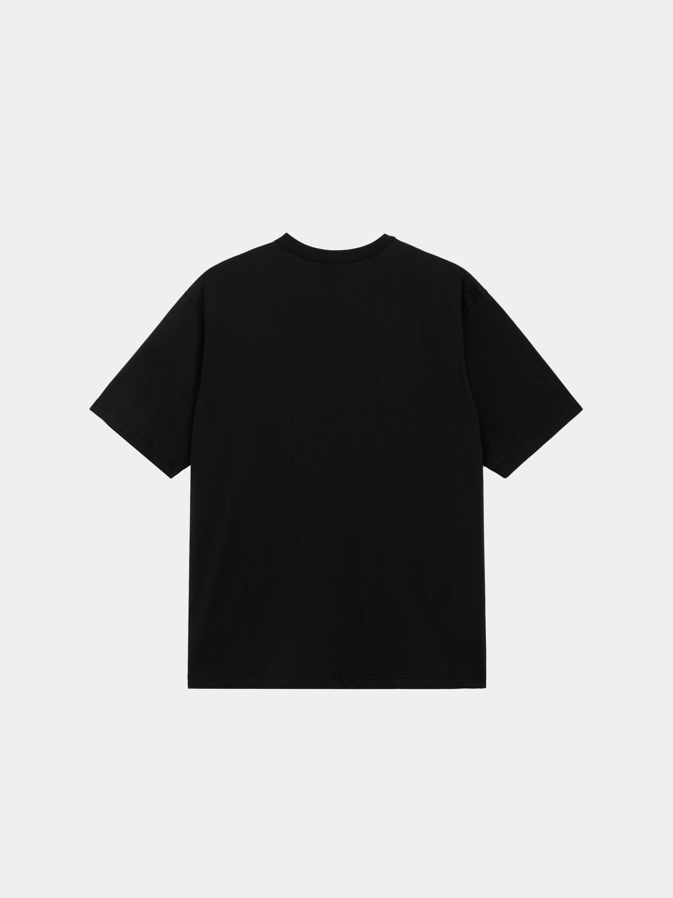 Alpha Industries Short Sleeve Relaxed Tee, black, short sleeves, relaxed fit, plain back.