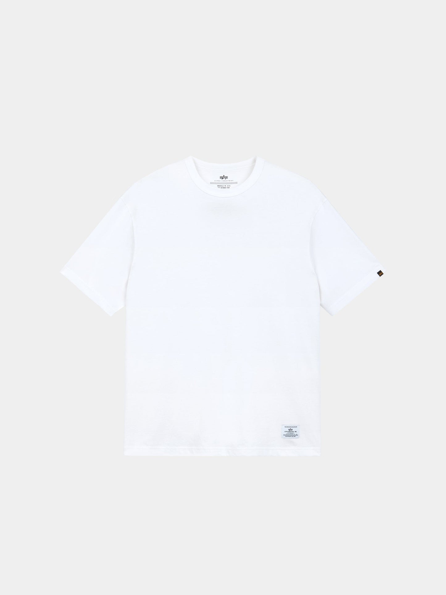 SHORT SLEEVE OVERSIZED TEE TOP Alpha Industries WHITE XS 