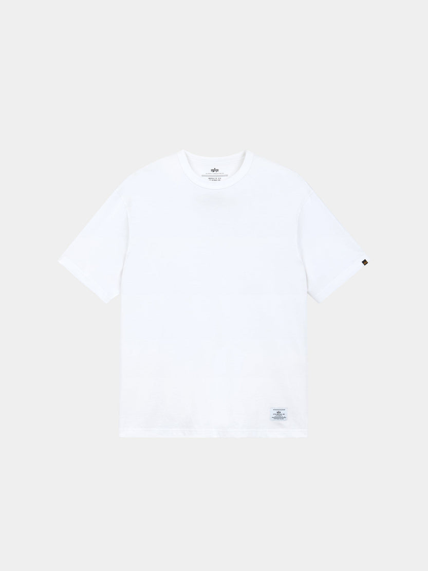 SHORT SLEEVE OVERSIZED TEE TOP Alpha Industries WHITE XS 