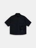 SHORT SLEEVE UTILITY SHIRT TOP Alpha Industries BLACK XS 