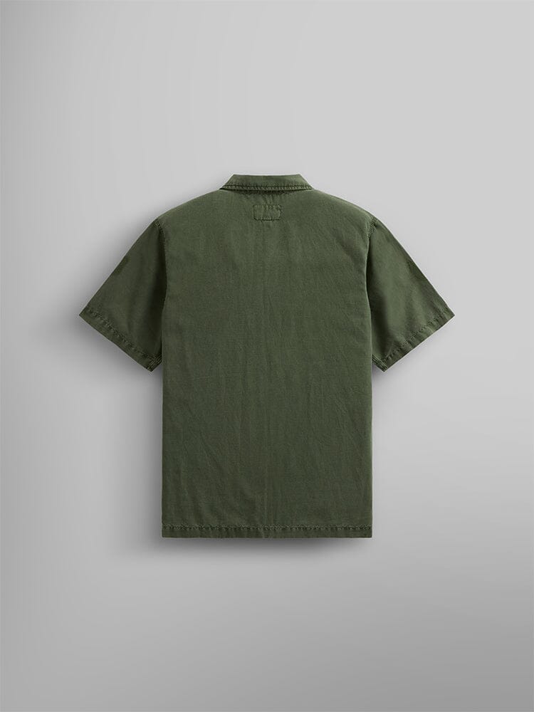 SHORT SLEEVE WASHED FATIGUE SHIRT JACKET OUTERWEAR Alpha Industries 