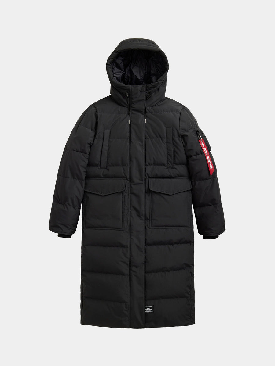 SIERRA LONG PUFFER PARKA WOMENS OUTERWEAR Alpha Industries BLACK XS 