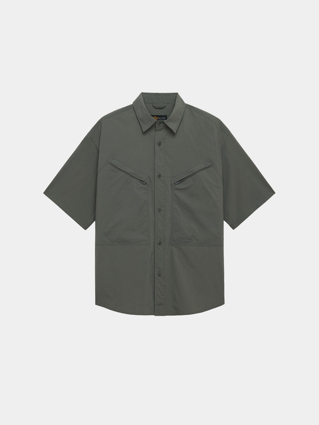 SS CWU 27/P RELAXED SHIRT TOPS Alpha Industries FIELD GRAY XXS 