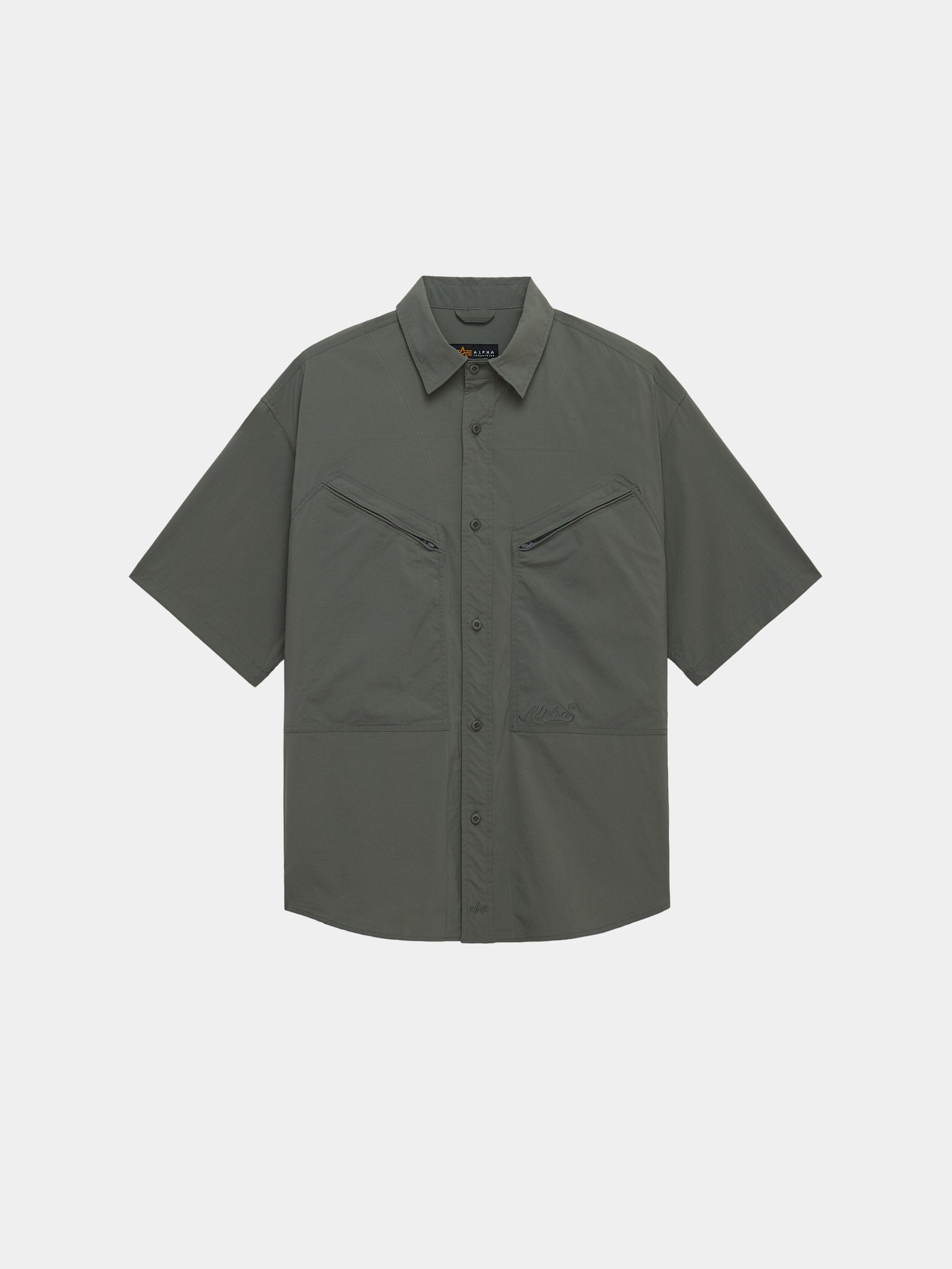 SS CWU 27/P RELAXED SHIRT TOPS Alpha Industries FIELD GRAY XXS 