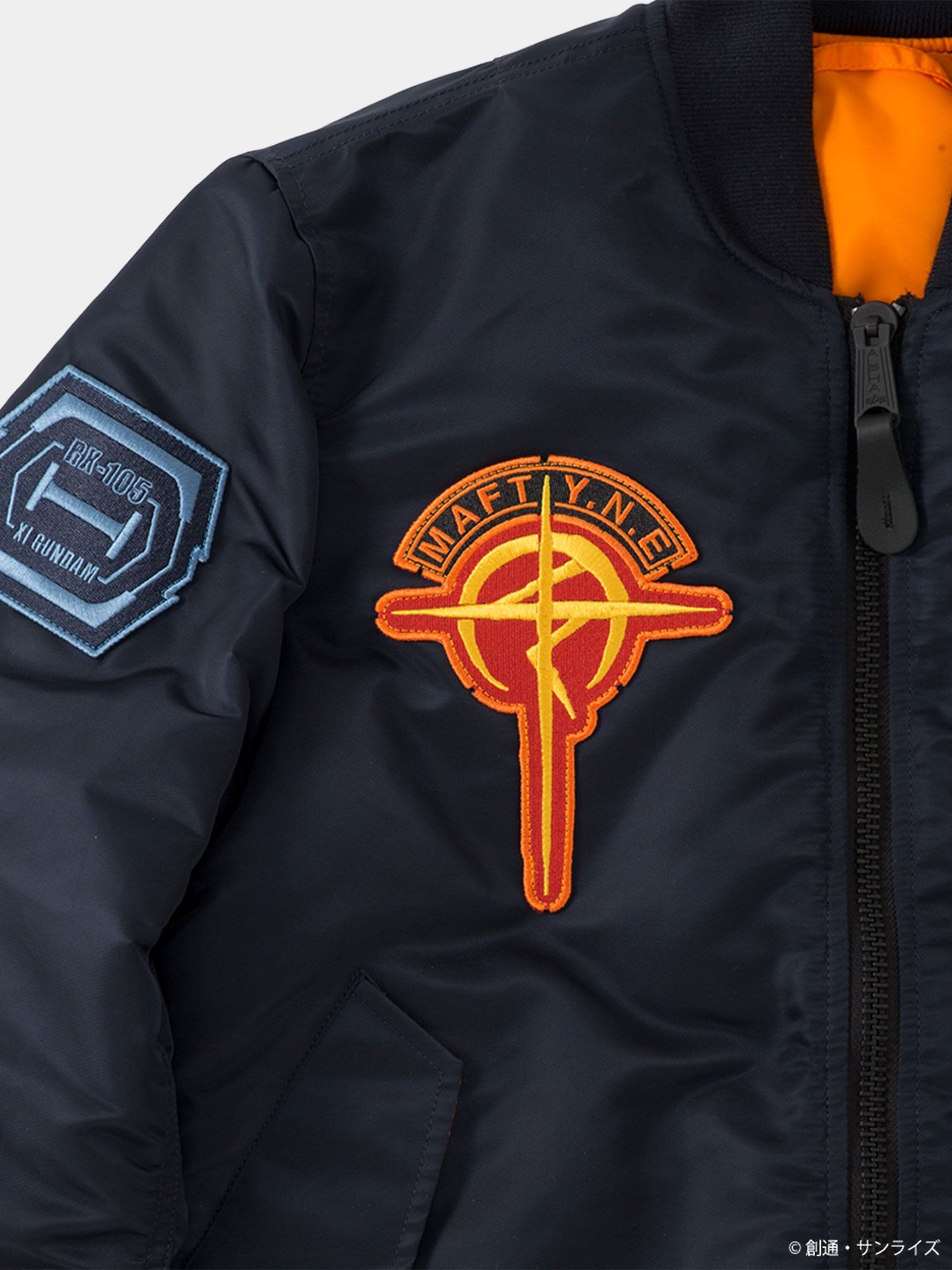 STRICT-G GUNDAM X ALPHA X HATHAWAY NOA MA-1 BOMBER JACKET COLLAB Alpha Industries 