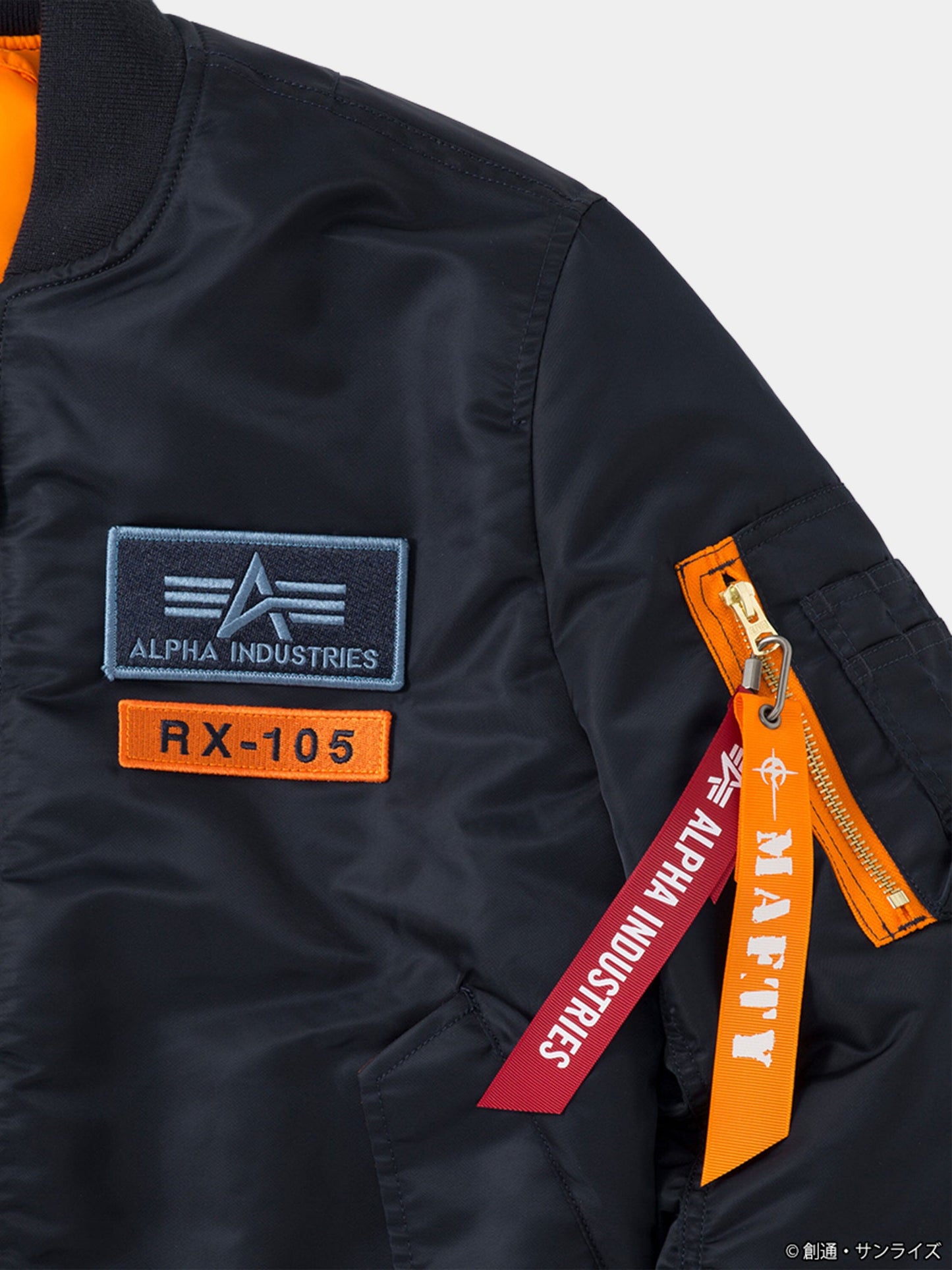 STRICT-G GUNDAM X ALPHA X HATHAWAY NOA MA-1 BOMBER JACKET COLLAB Alpha Industries 