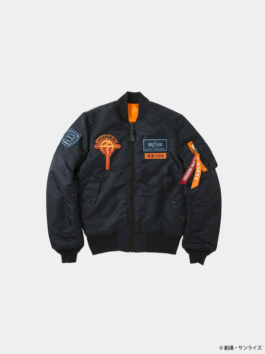STRICT-G GUNDAM X ALPHA X HATHAWAY NOA MA-1 BOMBER JACKET COLLAB Alpha Industries NAVY S 
